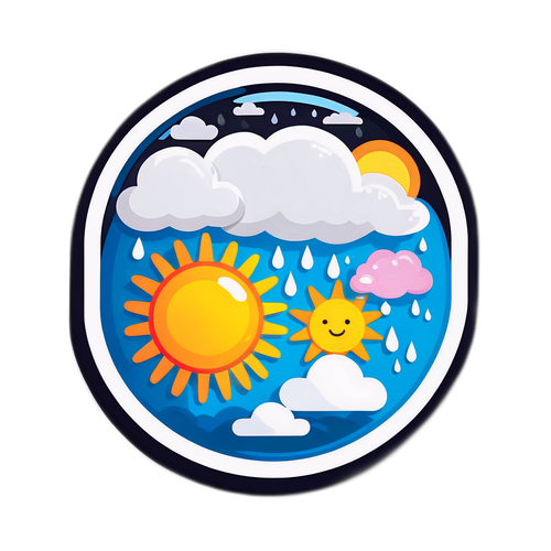 Hình cầu thời tiết dễ thương