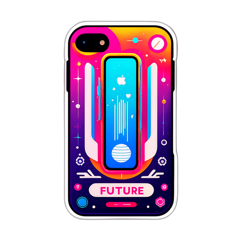 Ilustrace iPhonu 17 s futuristickým designem