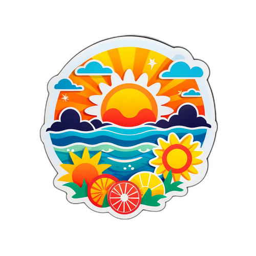 สติ๊กเกอร์เทศกาลฤดูร้อน