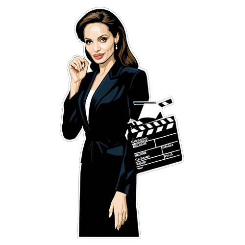 Elegancka Naklejka z Motywem Filmowym