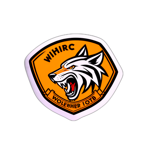 Nálepka zobrazující soupeření Wolverhampton a Manchester United