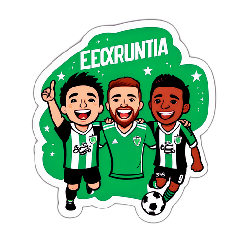 Sticker de la emoción del partido Excursionistas vs Liniers