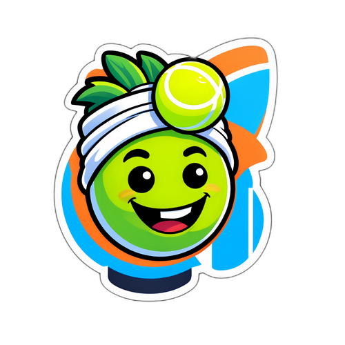 Personaggio di tennis cartoon