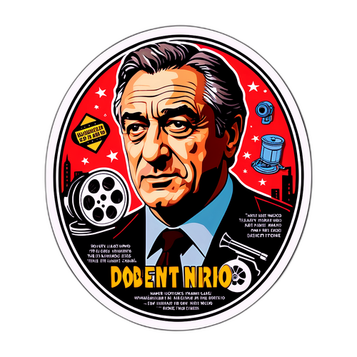 Filmtema klistermærke af Robert De Niro