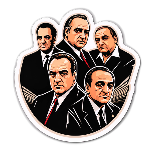The Sopranos Temalı Sticker Tasarımı