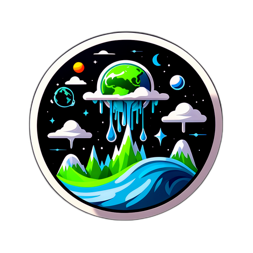 Scena futuristica di riscaldamento stratosferico