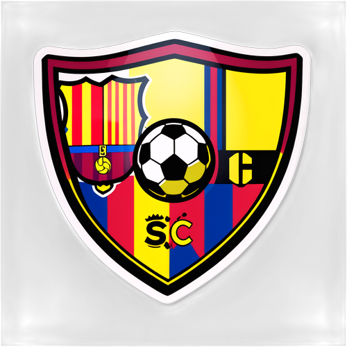 Barcelona SC Colors Shield Sticker