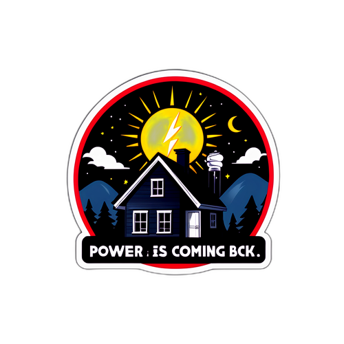 Çiğli Elektrik Kesintisinin Sembolik Sticker'ı