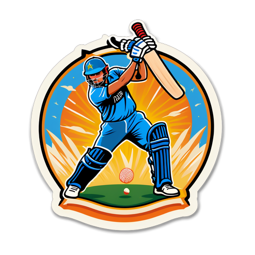 Vintage ICC Champions Trophy Cricket Sticker