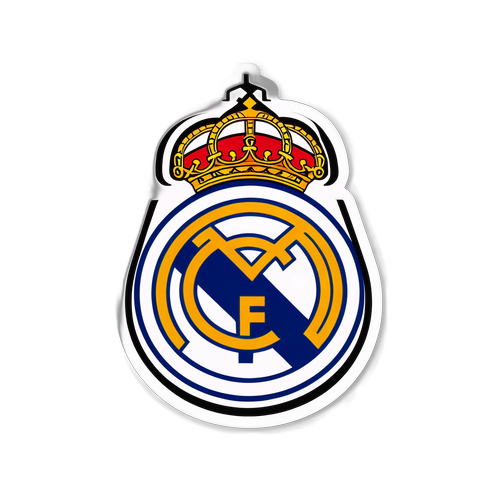 Stiker Minimalis Real Madrid
