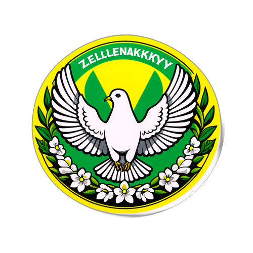 Наклейка, посвященная Зеленскому
