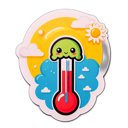 Termometer Kartun Cuaca Hari Ini