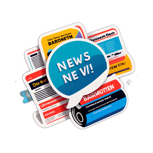 Nyhetsklistermärken från Barometern