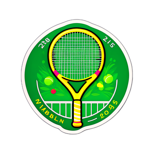 Sticker celebrando Wimbledon 2025