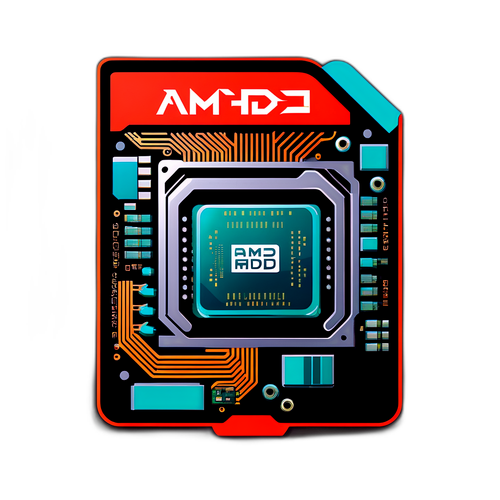 AMD 主題貼紙設計