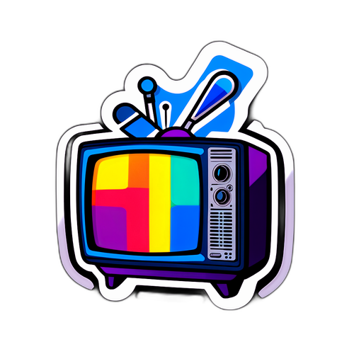 TV8 Kanalı Temalı Sticker Tasarımı