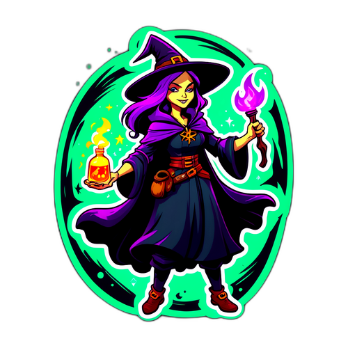 जादूगरनी का चित्र