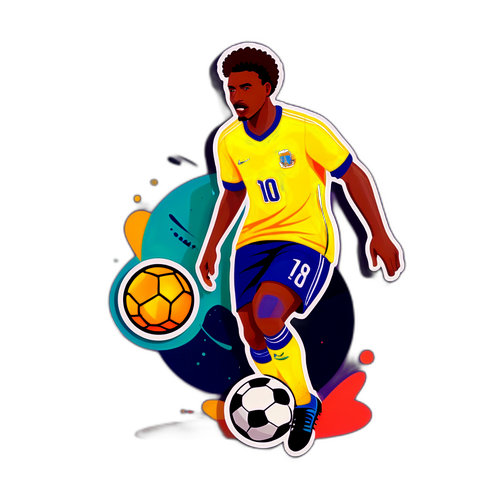 फुटबॉल खिलाड़ी स्टिकर