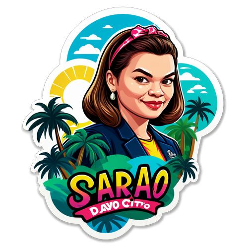 Huwag Palampasin ang Kakaibang Sticker ni Sara Duterte! Davao City sa Likod na May Tropikal na Kislap!