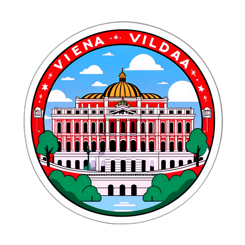 En morsom reise-sticker fra Wien