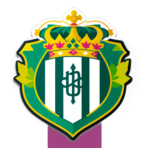 Vibrant klistremerke av Real Betis sitt våpenskjold