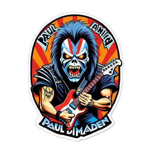 Electric Sticker Design for Paul Di'Anno