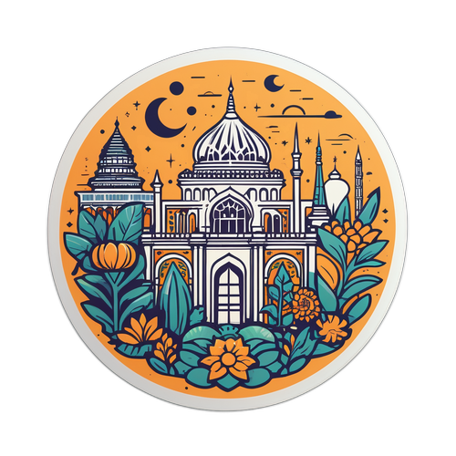 Дизайн наліпки з елементами культури Умані