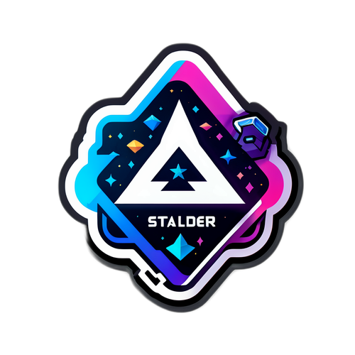 Логотип Starladder Major с элементами виртуальной реальности и футуристического дизайна