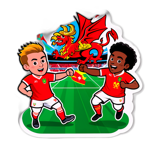 Stiker Pertandingan Wales vs Belgium yang Menyeronokkan