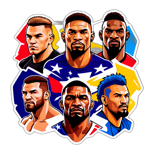 UFC Dövüşçüleri Sticker
