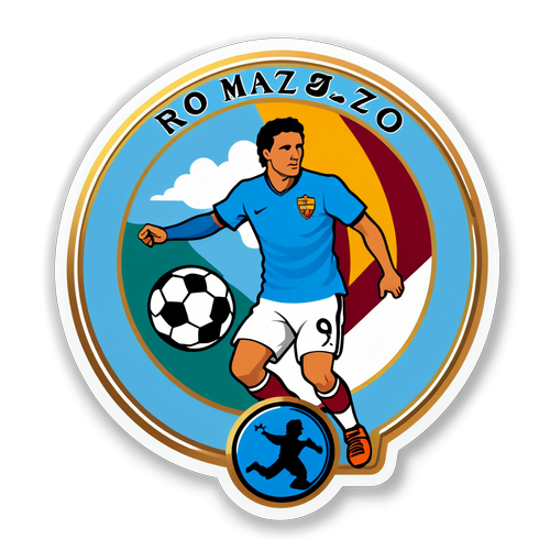 Roma ve Lazio'nun Sembol ve Renklerini Yansıtan Çarpıcı Bir Sticker