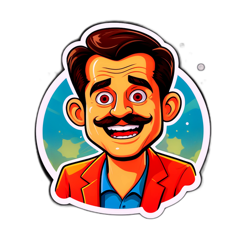 Humorvoller Comic-Charakter