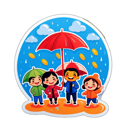 Stiker Cuaca Ceria