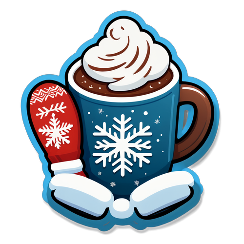 Cozy Winter Hot Cocoa Sticker