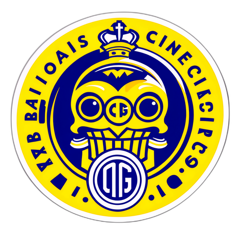 Adesivo com o logo do Rosario Central