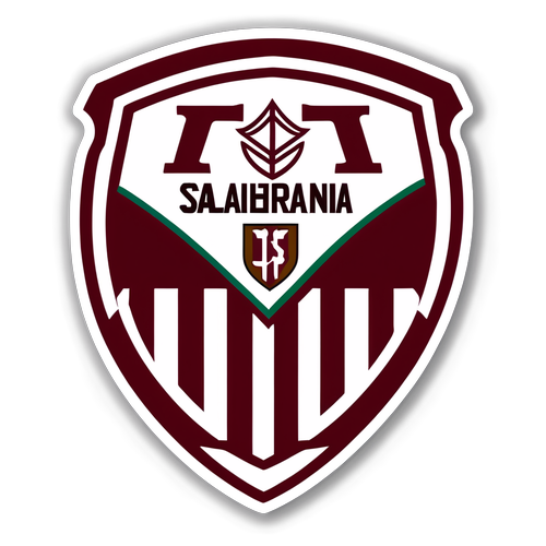 Adesivo vintage con i loghi di Salernitana e Reggiana